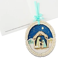 O Holy Night Nativity Scene Christmas Card With Ornament for only USD 9.59 | Hallmark