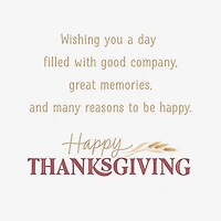Many Reasons to Be Happy Thanksgiving Card for only USD 2.99 | Hallmark