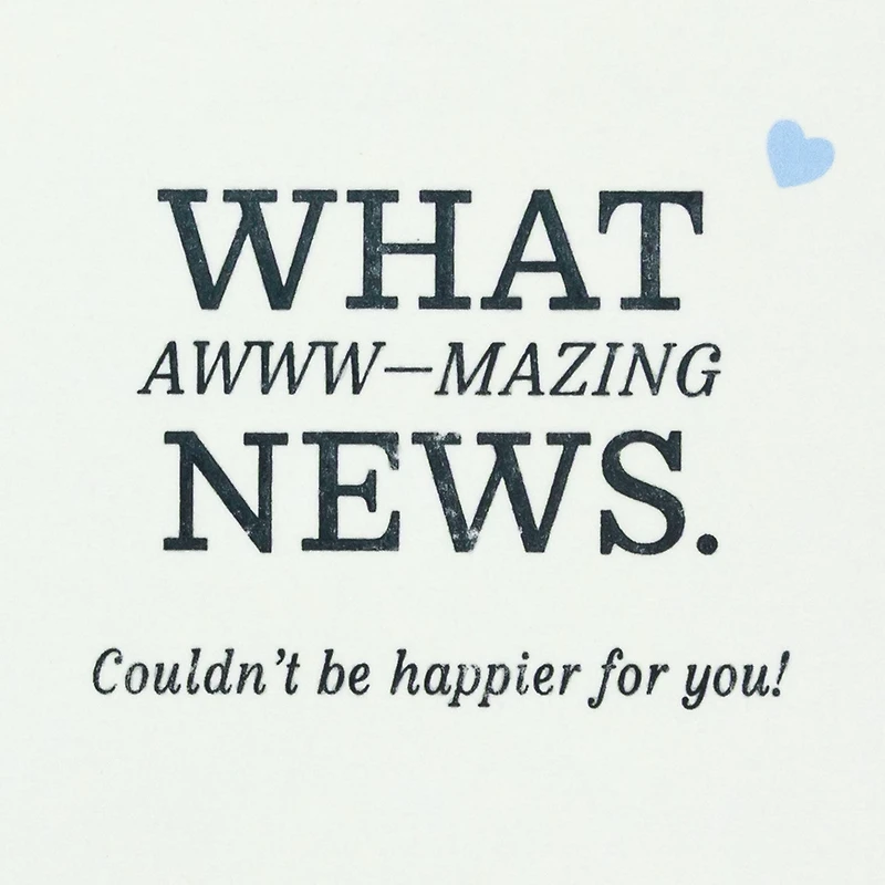 Celebrating Your Awww-mazing News New Baby Card for only USD 5.99 | Hallmark
