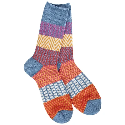 Crescent Sock Company Denim Multicolor Striped Crew Socks for only USD 12.99 | Hallmark