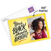 Your Black Shines Bright Custom Card for only USD 4.99 | Hallmark