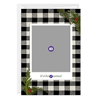 Buffalo Plaid Frame Custom Christmas Card for only USD 4.99 | Hallmark