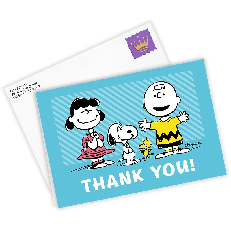 The Peanuts® Gang Custom Thank-You Card for only USD 4.99 | Hallmark