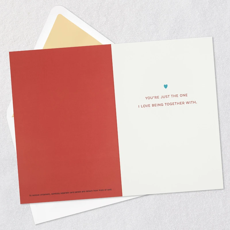 So Merry Together Romantic Christmas Card With Ornament for only USD 9.59 | Hallmark