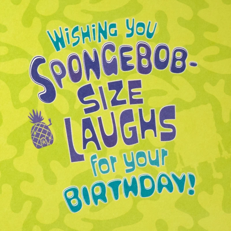 Nickelodeon SpongeBob SquarePants Wishing You Laughs Birthday Card for only USD 4.99 | Hallmark