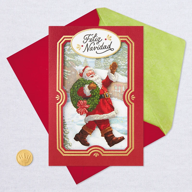 Feliz Navidad Santa Spanish-Language Christmas Card for only USD 5.99 | Hallmark