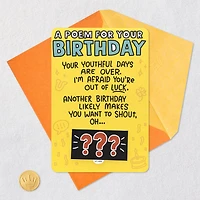 A Poem for Your Birthday Funny Lift-the-Flap Birthday Card for only USD 5.59 | Hallmark