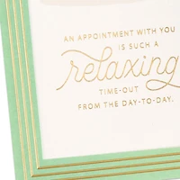 A Relaxing Time-Out Christmas Card for Spa Technician for only USD 5.59 | Hallmark