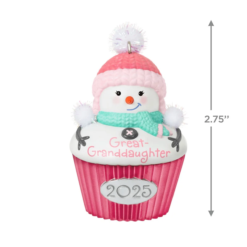 Great-Granddaughter Cupcake 2025 Ornament for only USD 18.99 | Hallmark