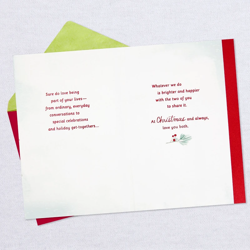 Being Part of Your Lives Christmas Card for Daughter and Her Husband for only USD 5.99 | Hallmark