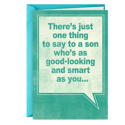Just One Thing to Say Funny Birthday Card for Son for only USD 3.99 | Hallmark