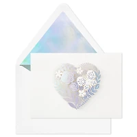 Floral Laser Foil Heart Blank Note Cards, Box of 8 for only USD 14.99 | Hallmark
