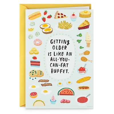 All-You-Can-Eat Buffet Funny Birthday Card for only USD 4.49 | Hallmark