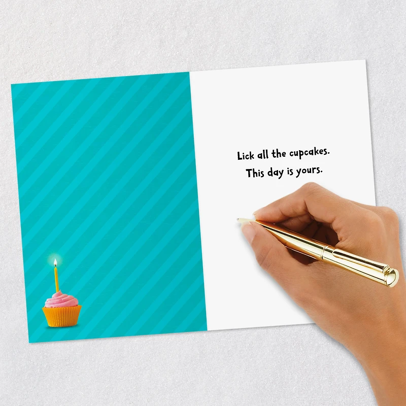 Lick All the Cupcakes Funny Birthday Card for only USD 3.99 | Hallmark