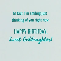 Smiling Thinking of You Birthday Card for Goddaughter for only USD 3.99 | Hallmark