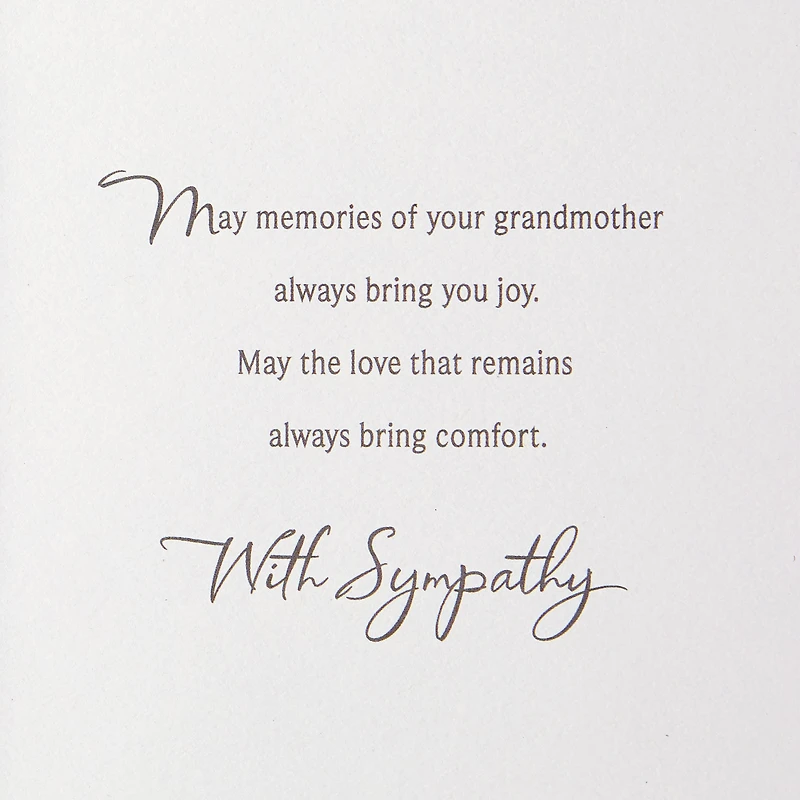 A Grandmother's Love Never Leaves Sympathy Card for only USD 4.99 | Hallmark