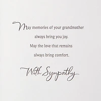 A Grandmother's Love Never Leaves Sympathy Card for only USD 4.99 | Hallmark