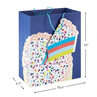 13" Cake on Blue Large Birthday Gift Bag for only USD 4.99 | Hallmark