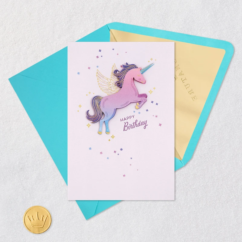 Unicorn May All Your Dreams Come True Birthday Card for Kids for only USD 6.59 | Hallmark