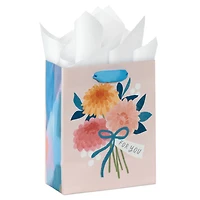6.5" Mum Bouquet on Pink Small Mother's Day Gift Bag With Tissue Paper for only USD 5.49 | Hallmark