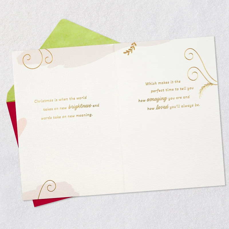 You're Amazing and Loved Christmas Card for Granddaughter for only USD 5.99 | Hallmark