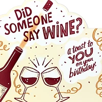 A Toast to You Wine Bottle Birthday Card for only USD 4.99 | Hallmark