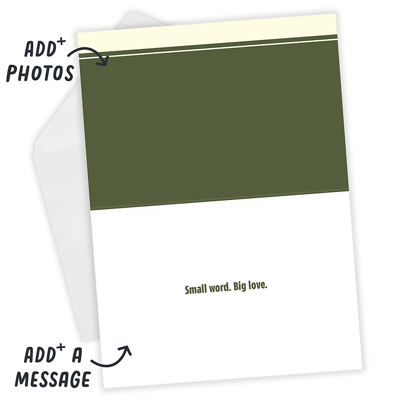 Dad Photo Letters Custom Father's Day Card for only USD 4.99 | Hallmark