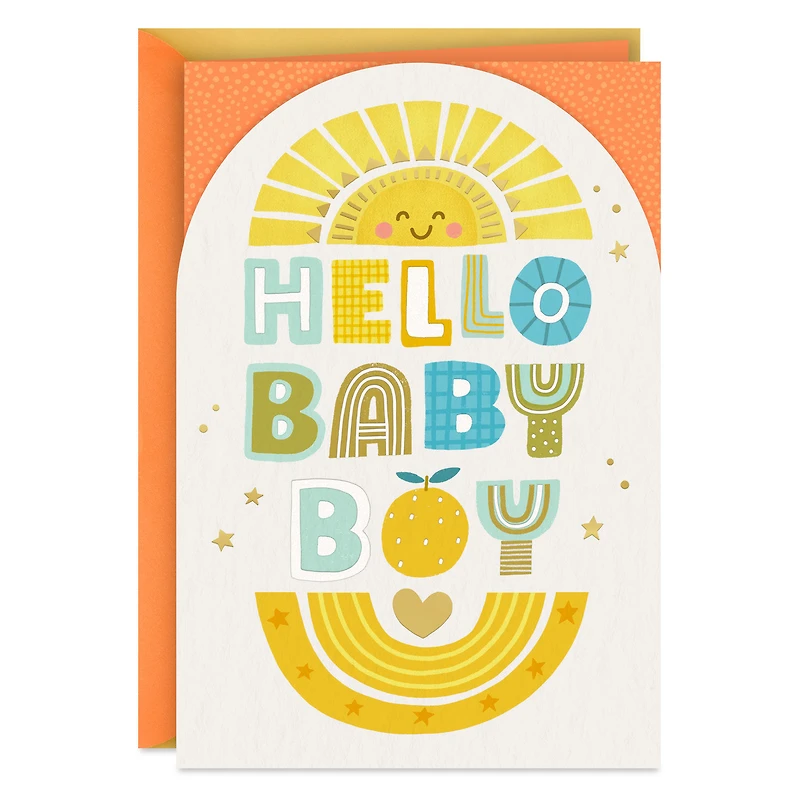 Sun, Stars, Love and Joy New Baby Boy Card for only USD 4.99 | Hallmark