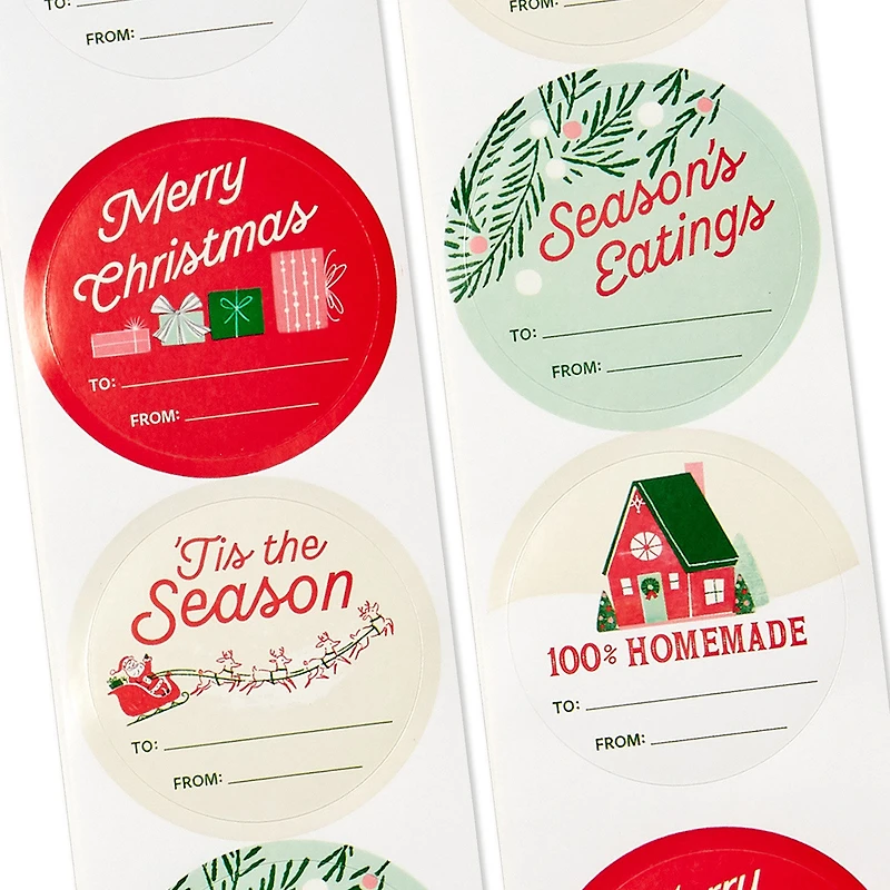 Made With Love Christmas Gift Tag Stickers, Roll of 27 for only USD 4.99 | Hallmark