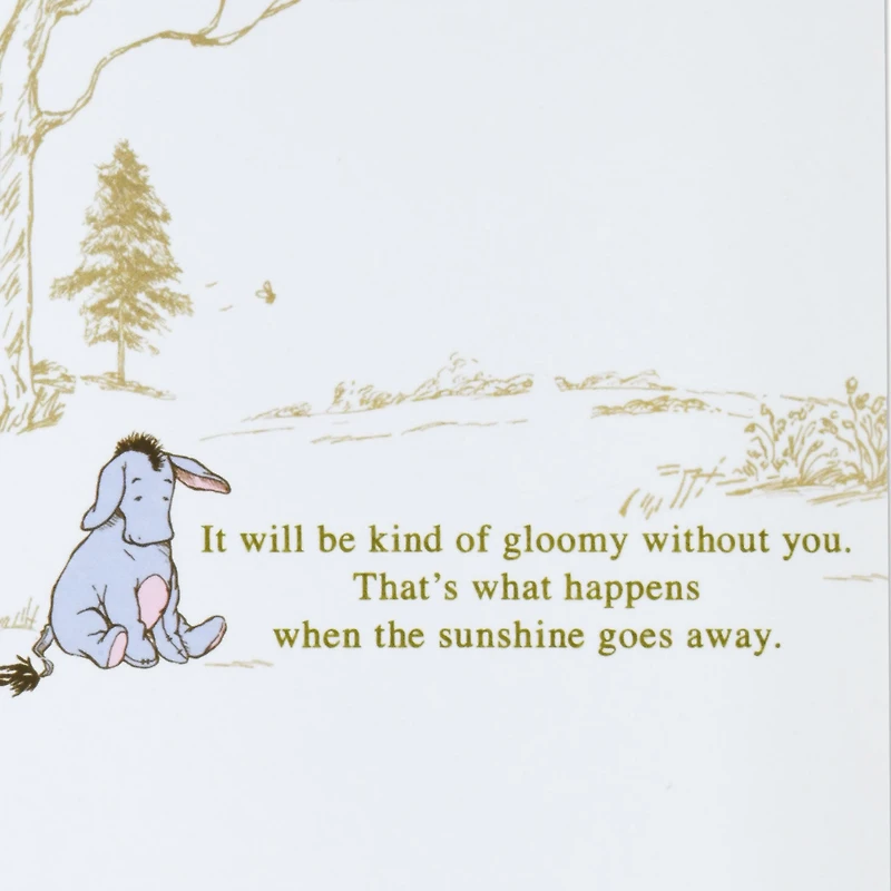 Disney Winnie the Pooh Gloomy Without You Goodbye Card for only USD 5.59 | Hallmark