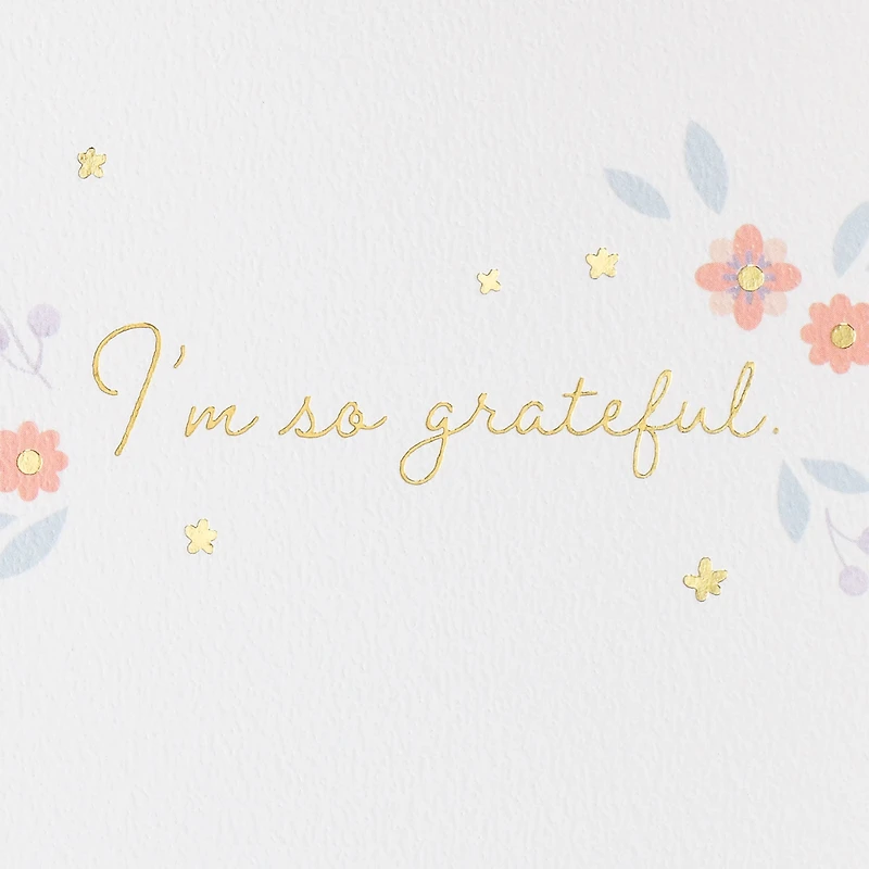 Pink and Purple Flowers So Grateful Thank-You Card for only USD 8.59 | Hallmark
