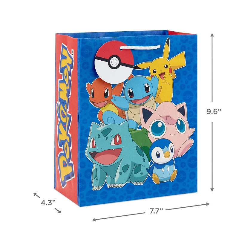 9.6" Pokémon on Blue Medium Gift Bag for only USD 3.49 | Hallmark