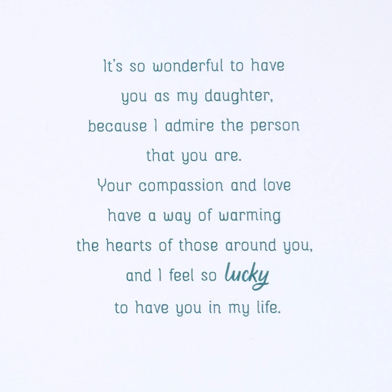 So Lucky to Have You in My Life Christmas Card for Daughter for only USD 5.99 | Hallmark
