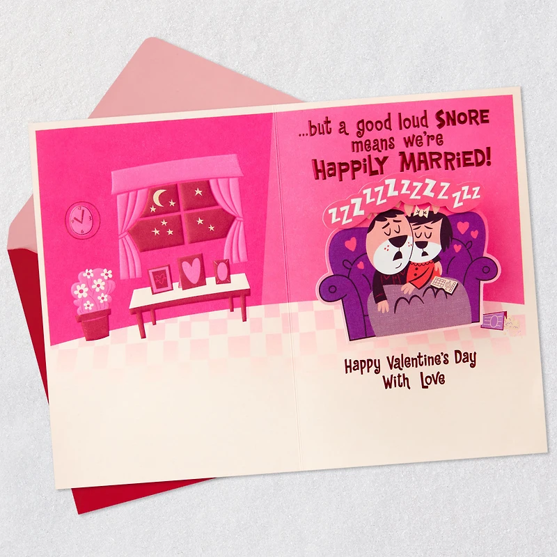 A Kiss, a Sigh, a Snore Pop-Up Valentine's Day Card for Husband for only USD 6.59 | Hallmark