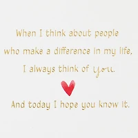 You've Made Such a Difference in My Life Sweetest Day Card for only USD 2.99 | Hallmark