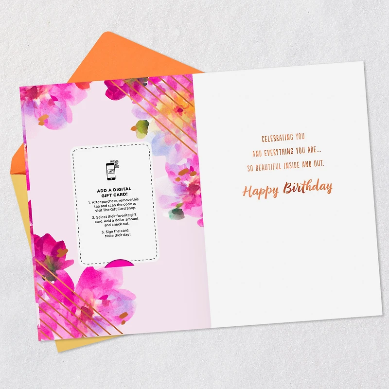 You Are Amazing Watercolor Flowers Gift Card Greeting Birthday Card for only USD 4.99 | Hallmark