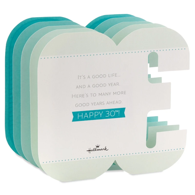 Many More Good Years Ahead 3D Pop-Up 30th Birthday Card for only USD 5.99 | Hallmark