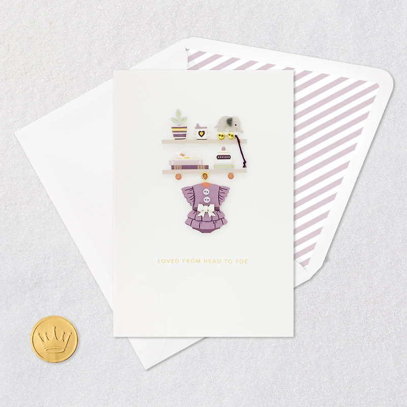 Loved from Head to Toe New Baby Girl Card for only USD 8.59 | Hallmark