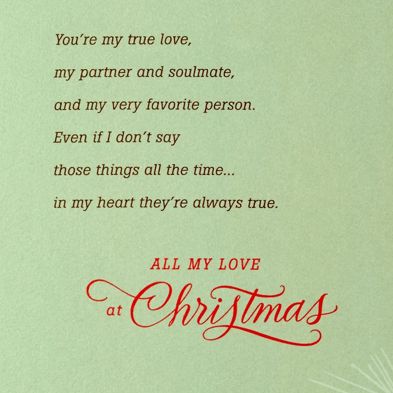 For My True Love and Soulmate Religious Christmas Card for only USD 5.59 | Hallmark