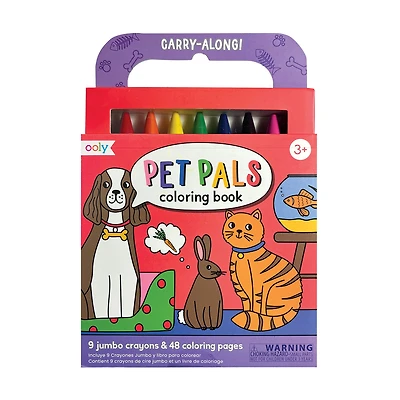 Ooly Carry-Along Pet Pals Coloring Book and Crayons Set for only USD 8.99 | Hallmark