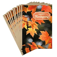 Orange Autumn Leaves Thanksgiving Cards, Pack of 10 for only USD 8.99 | Hallmark