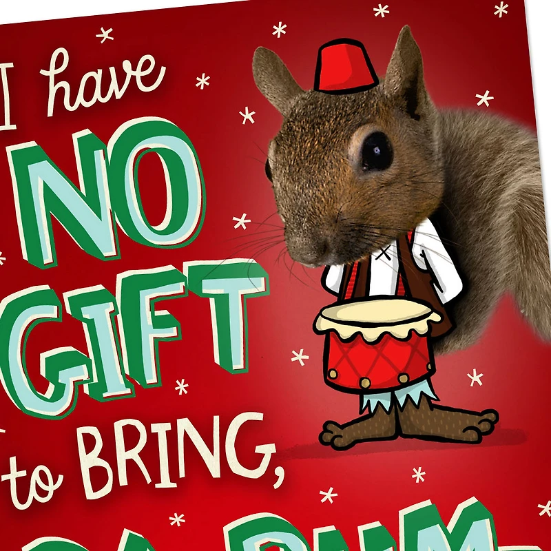 No Gift to Bring Pa-Rum-Pa-Pum-Pum Funny Pop-Up Money-Holder Christmas Card for only USD 4.99 | Hallmark