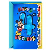 Disney Mickey Mouse and Friends Extra Special 4th Birthday Card With Stickers for only USD 6.59 | Hallmark