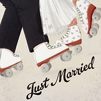 Just Married Roller Skating Bride and Groom Wedding Card for only USD 4.59 | Hallmark
