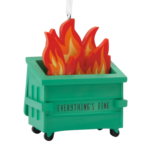 Dumpster Fire Hallmark Ornament for only USD 11.49 | Hallmark