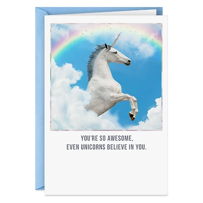 Even Unicorns Believe in You Funny Congratulations Card for only USD 4.49 | Hallmark