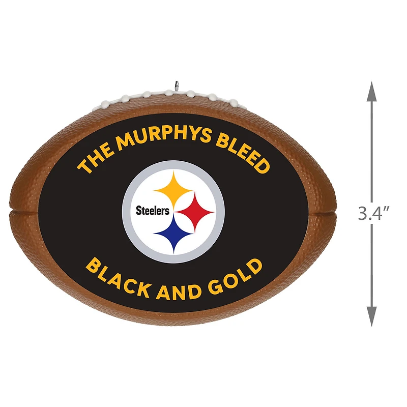 NFL Pittsburgh Steelers Football Personalized Ornament, Custom Text for only USD 30.99 | Hallmark