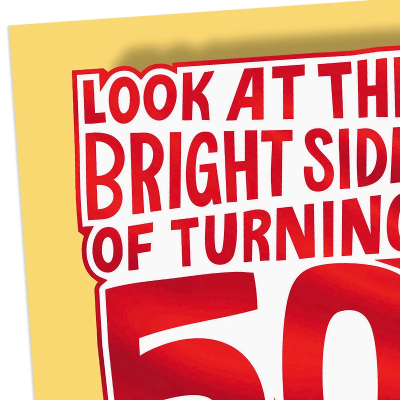 The Bright Side of Turning 50 Funny 50th Birthday Card for only USD 4.49 | Hallmark