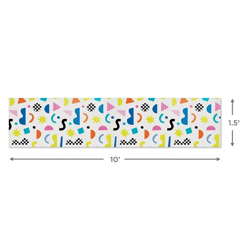 Abstract Neon on Black and Confetti on White Reversible Table Runner for only USD 4.99 | Hallmark
