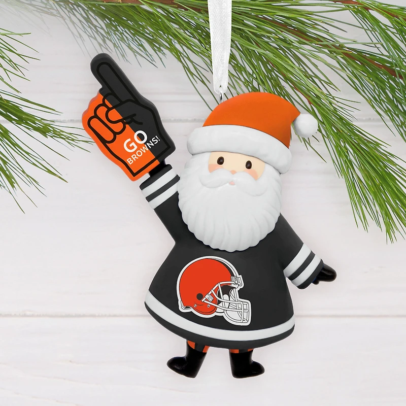 NFL Cleveland Browns Santa Fan Hallmark Ornament for only USD 12.99 | Hallmark